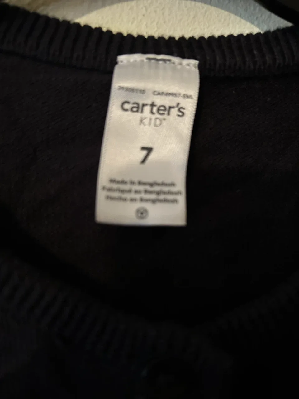 Carter's Kid Black Ruffled Cardigan Size 7 - photo 2