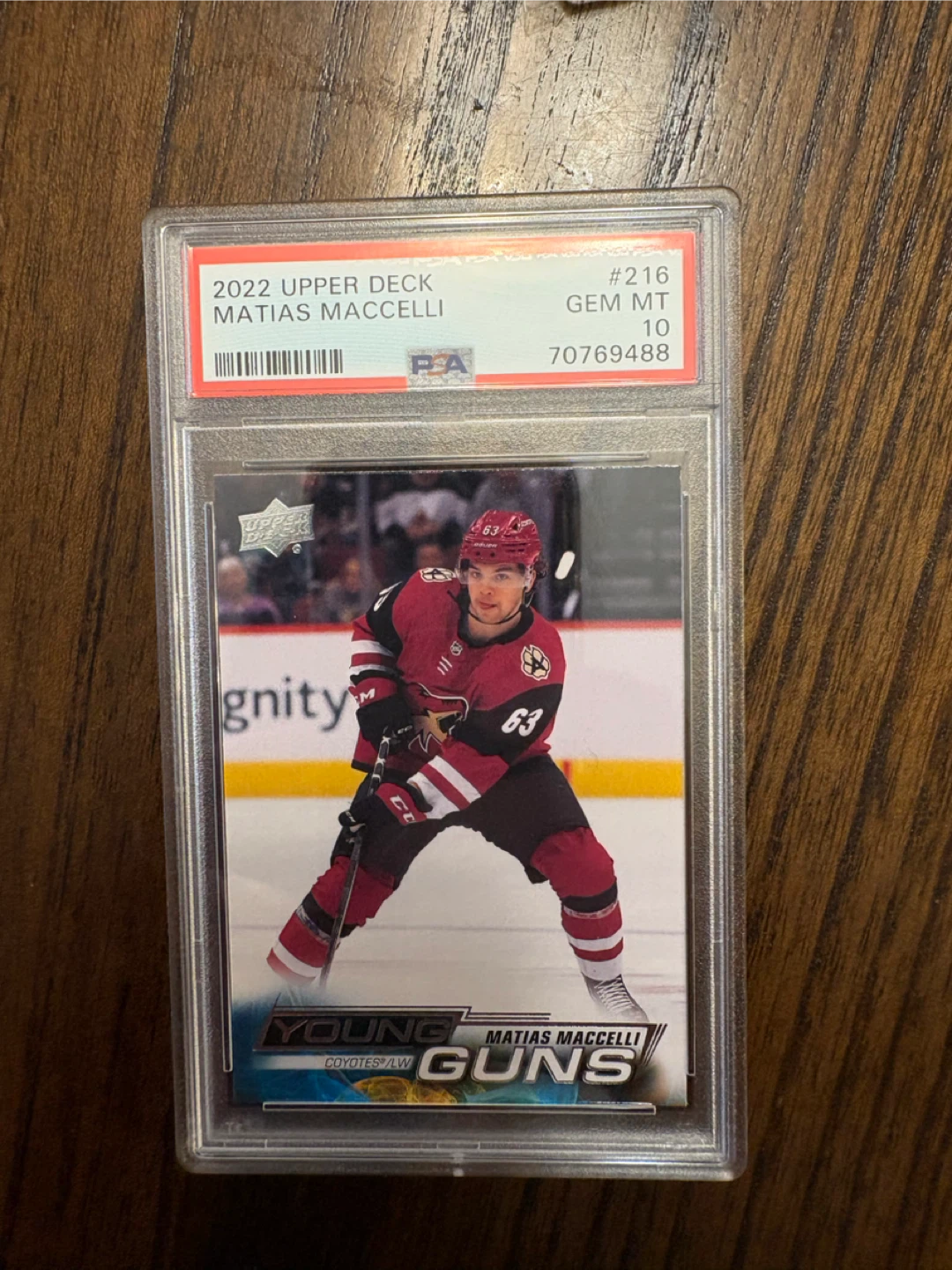 2022 Upper Deck Matias Maccelli Young Guns PSA 10