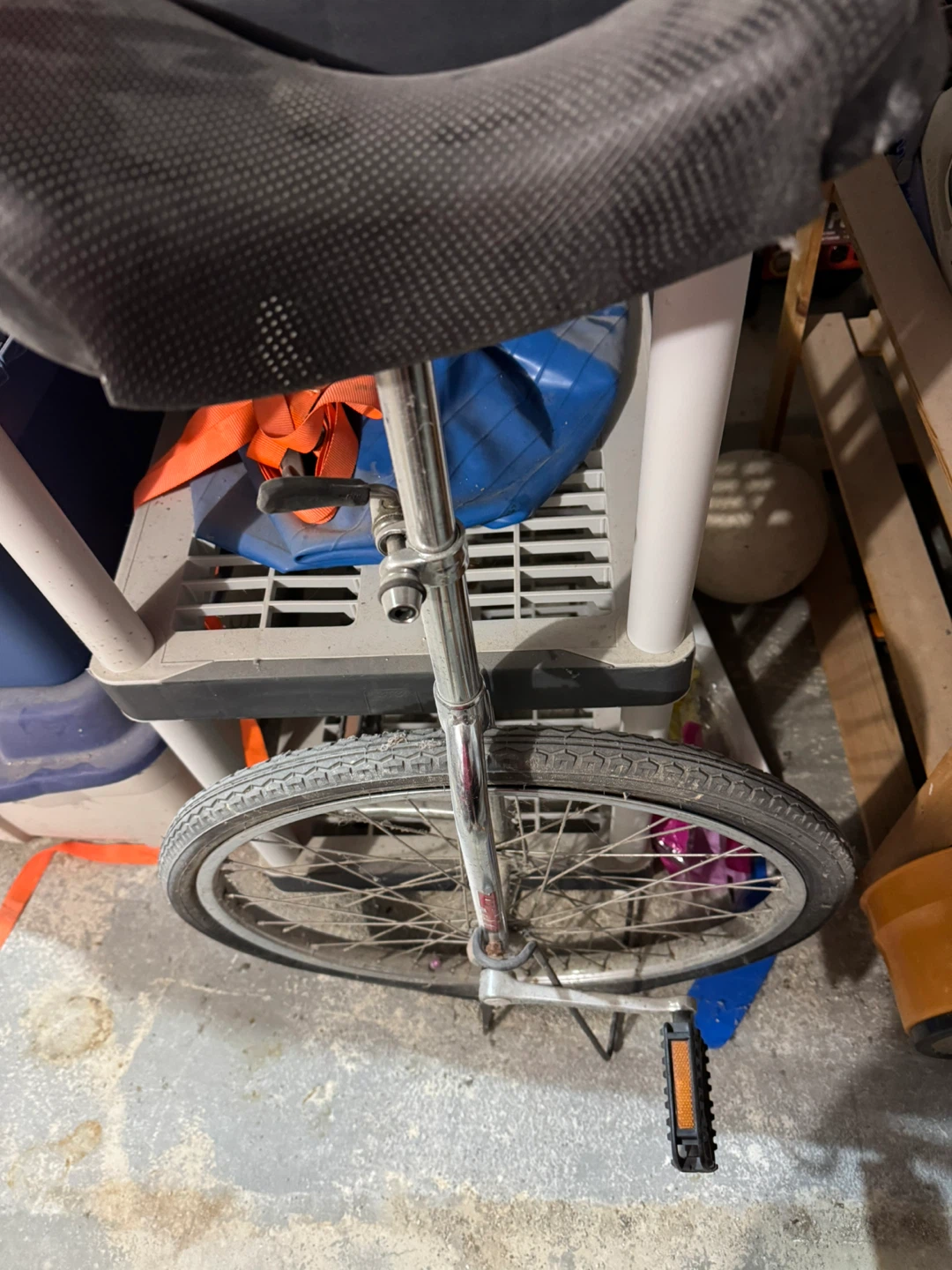 20-inch Chrome Unicycle