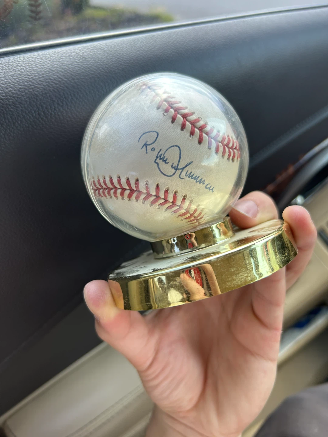 Rare Roberto Alomar Signed Baseball + picture - photo 2