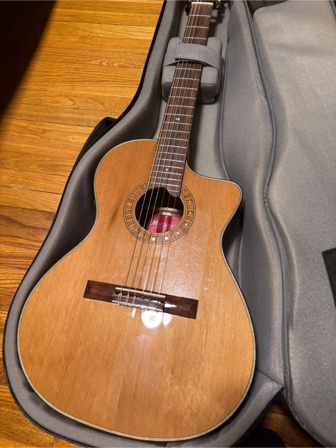 Martinez MP-14 MH Artist Acoustic-Electric Guitar - photo 3