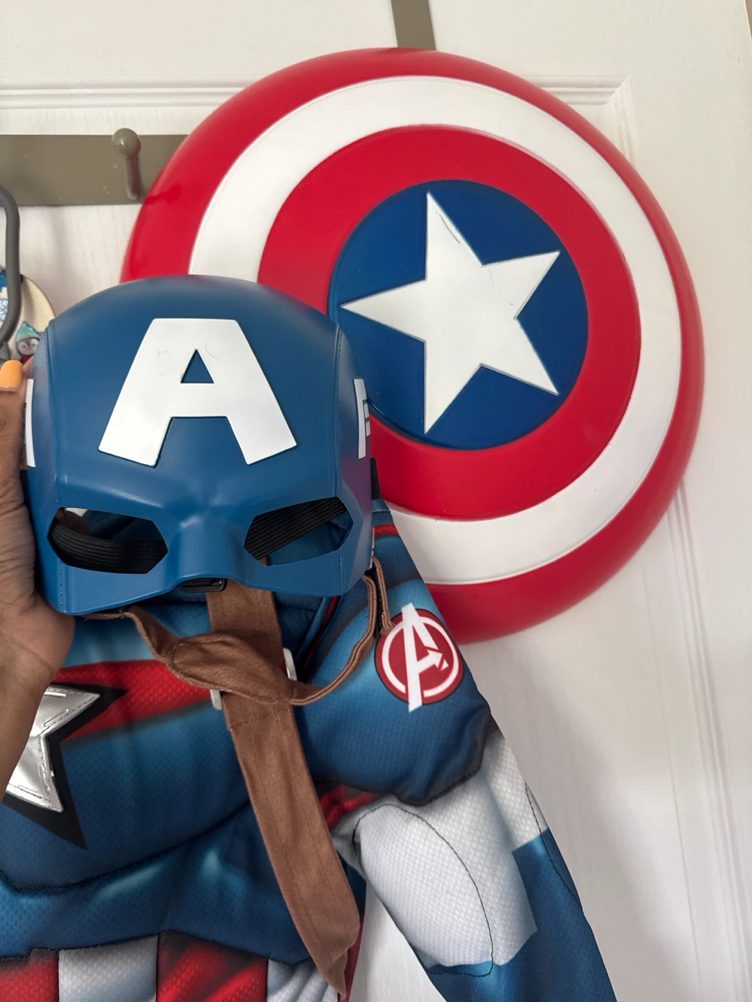 Captain America Costume with Shield and mask - photo 2