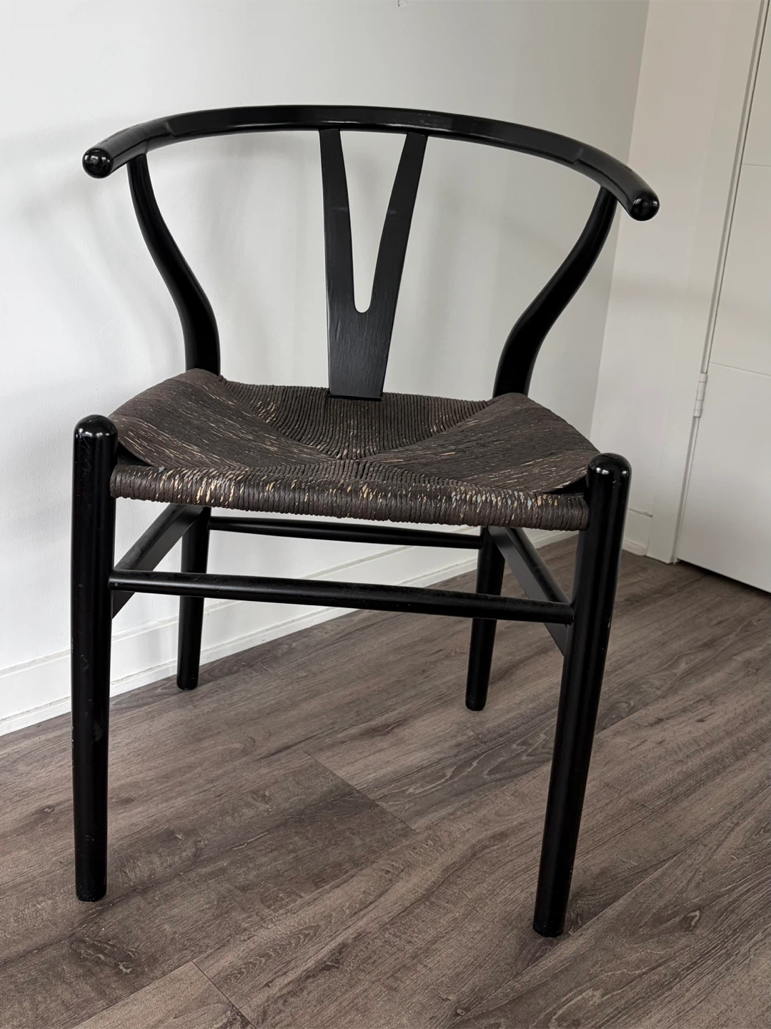 EQ3- Black Wishbone Chair