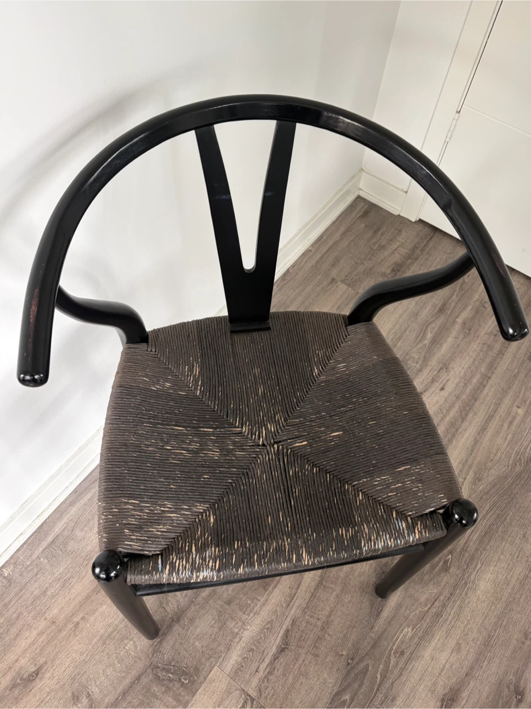 EQ3- Black Wishbone Chair - photo 2