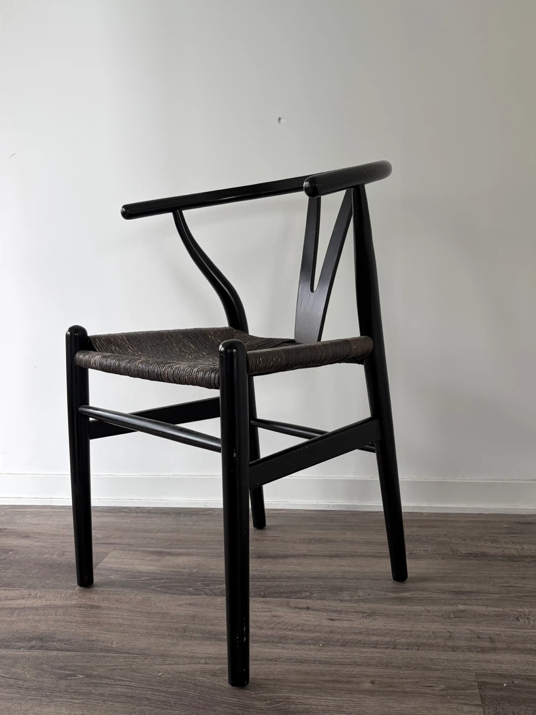 EQ3- Black Wishbone Chair - photo 3
