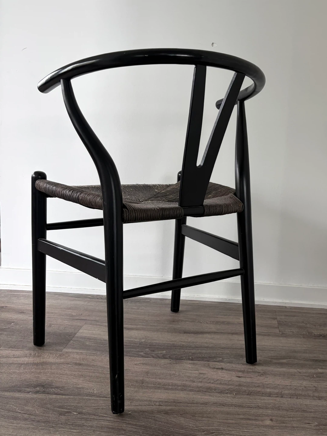 EQ3- Black Wishbone Chair - photo 4