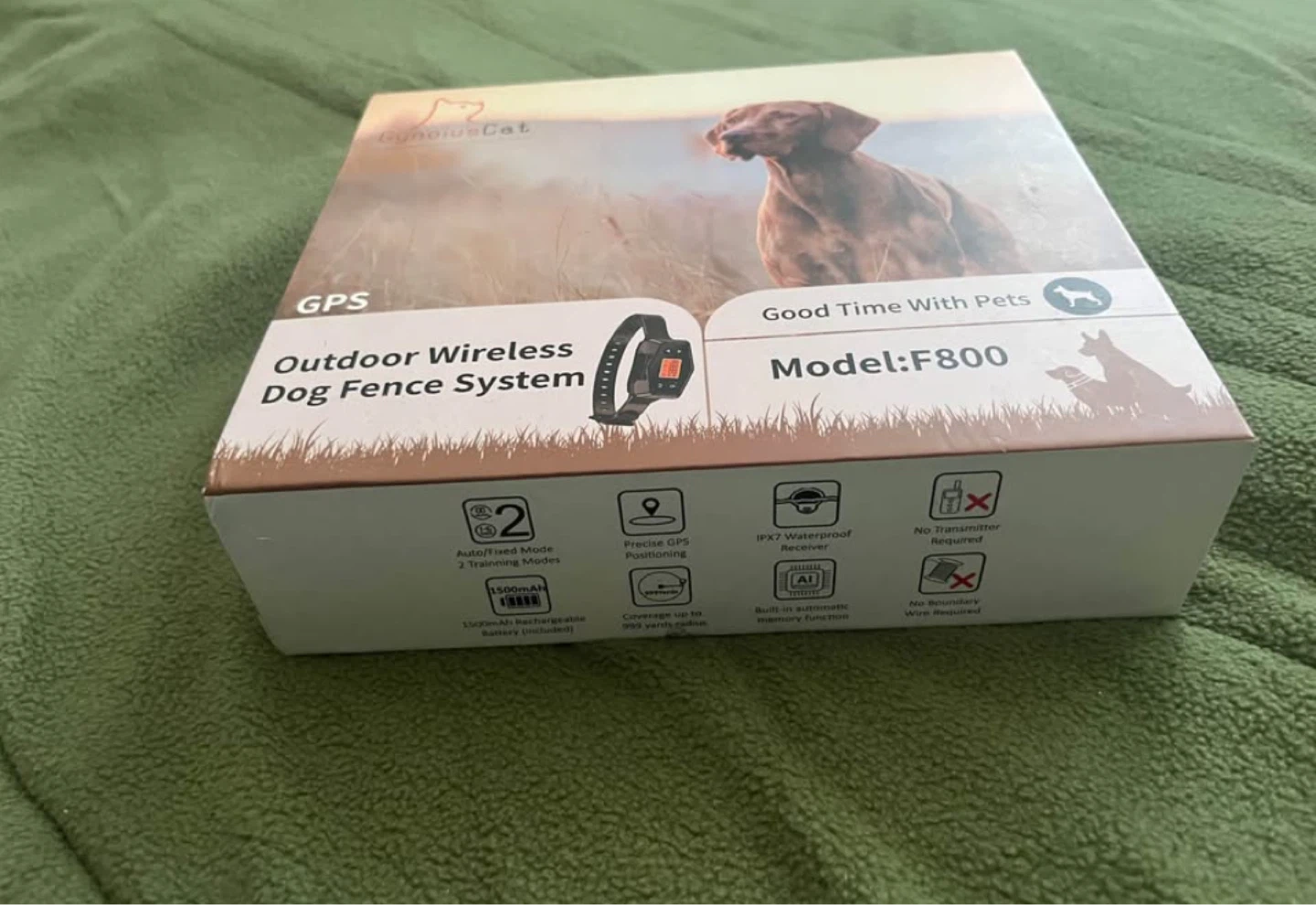 CynoisCat Outdoor Wireless Dog GpS/ Fence System F800