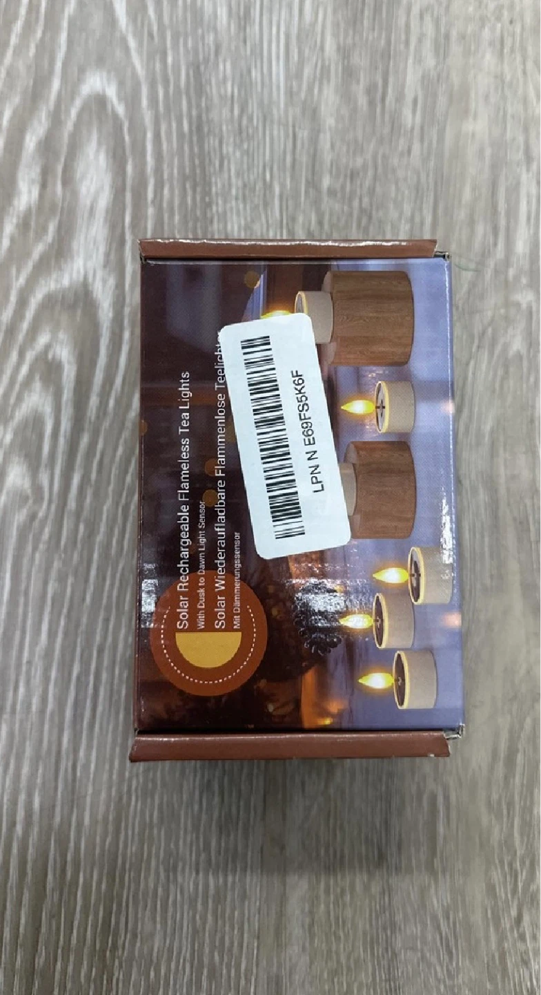 Set of 6 Solar Rechargeable Flameless Tea Lights - photo 3