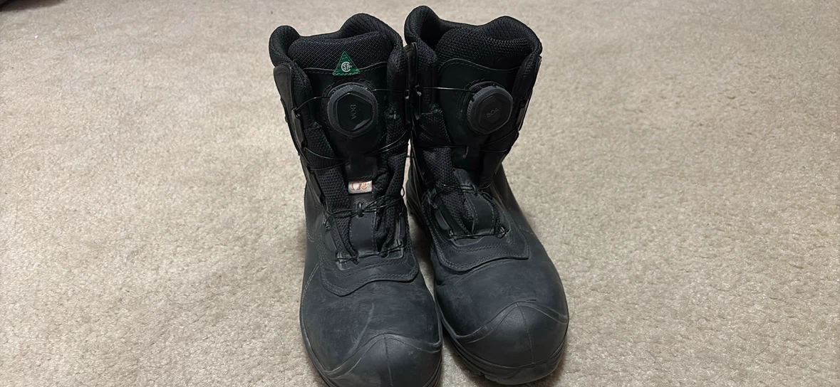Black Protective Work Boots with BOA Lacing - photo 3
