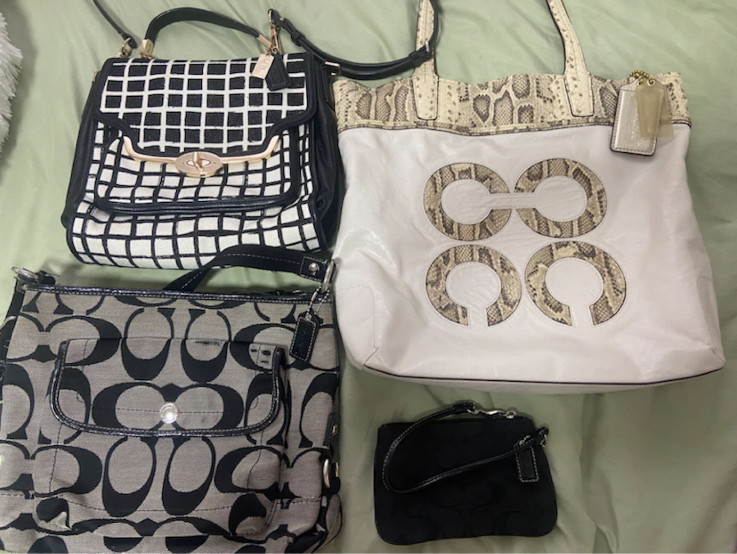 4 coach bags $270 for all