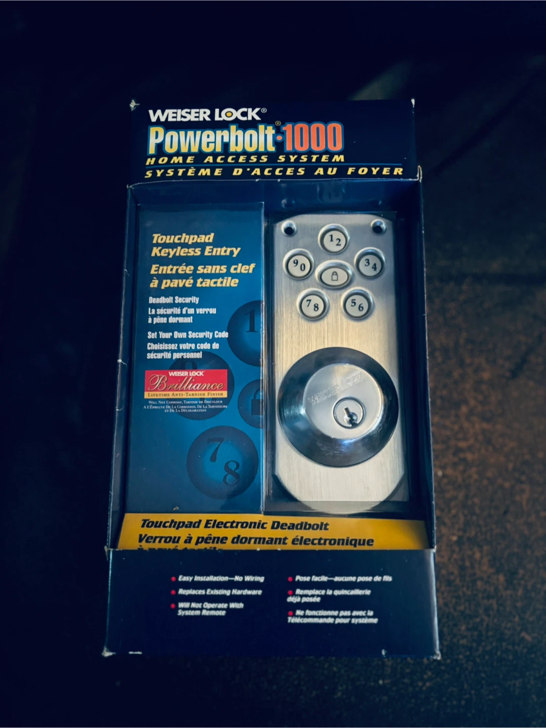 Weiser Lock Powerbolt 1000 Electronic Deadbolt