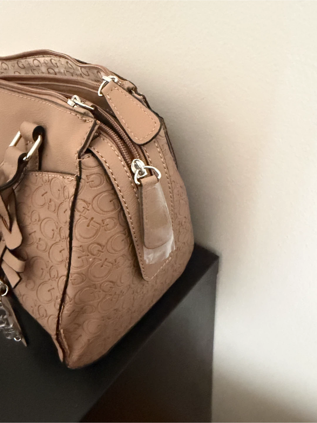 GUESS Embossed Logo Satchel Bag - photo 2