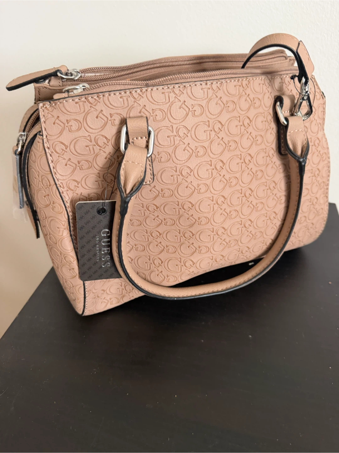 GUESS Embossed Logo Satchel Bag - photo 4