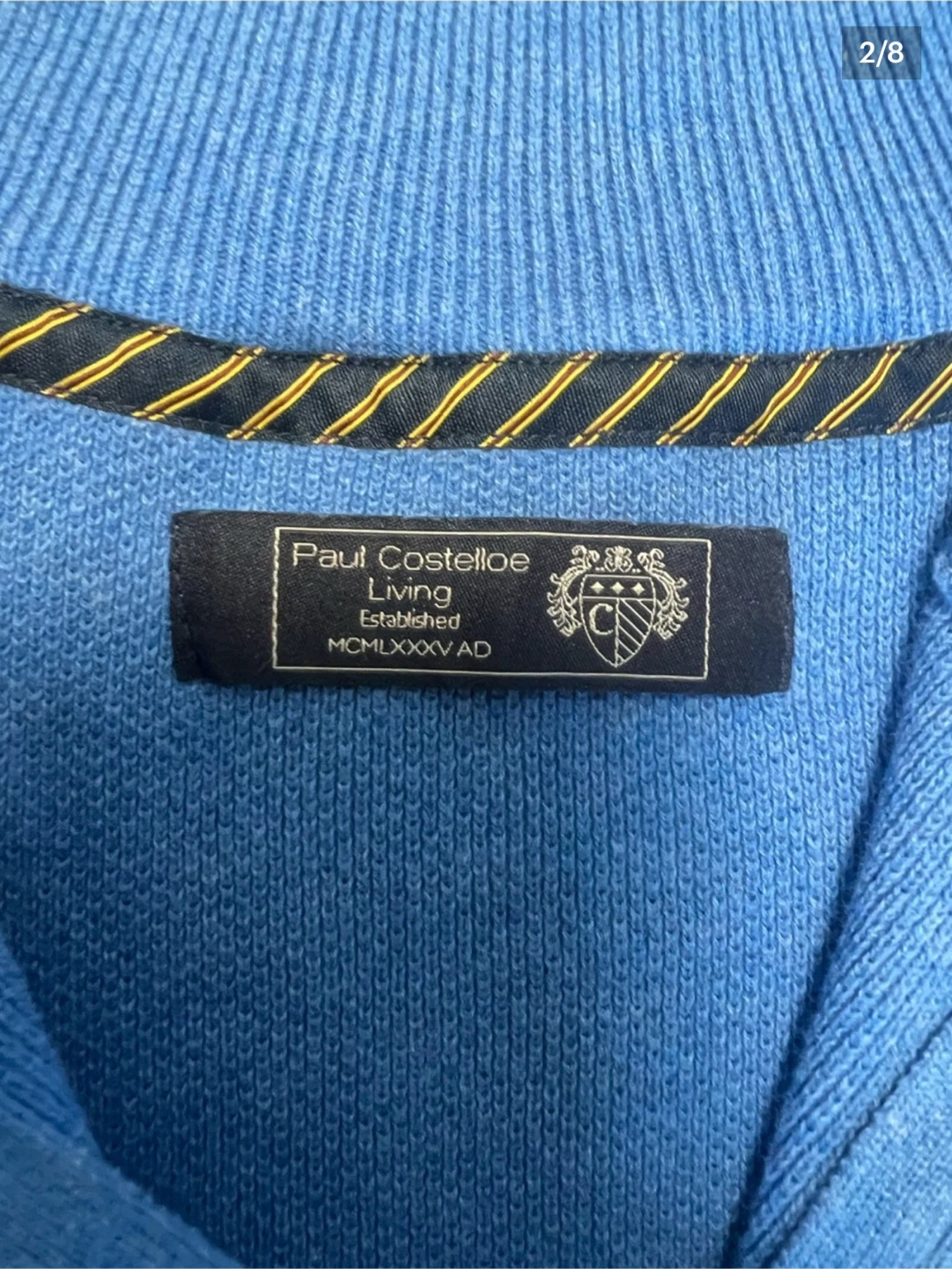 Paul Costelloe Living Blue Half-Zip Sweater - photo 2