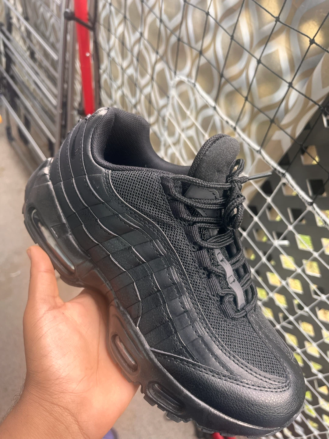 Nike Air Max 95 Triple Black Size 7 - photo 3
