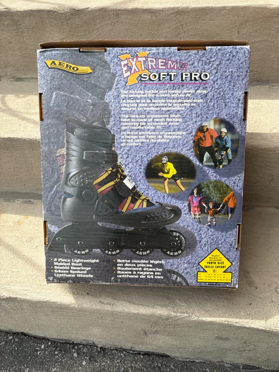 Aero Extreme Soft Pro Inline Skates Youth Size 6
