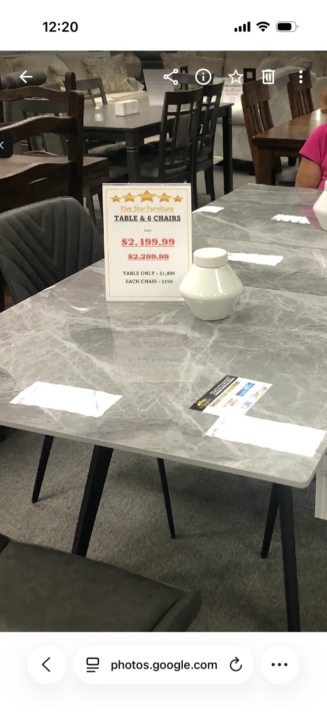 Five Star Furniture Lucia Dining Table