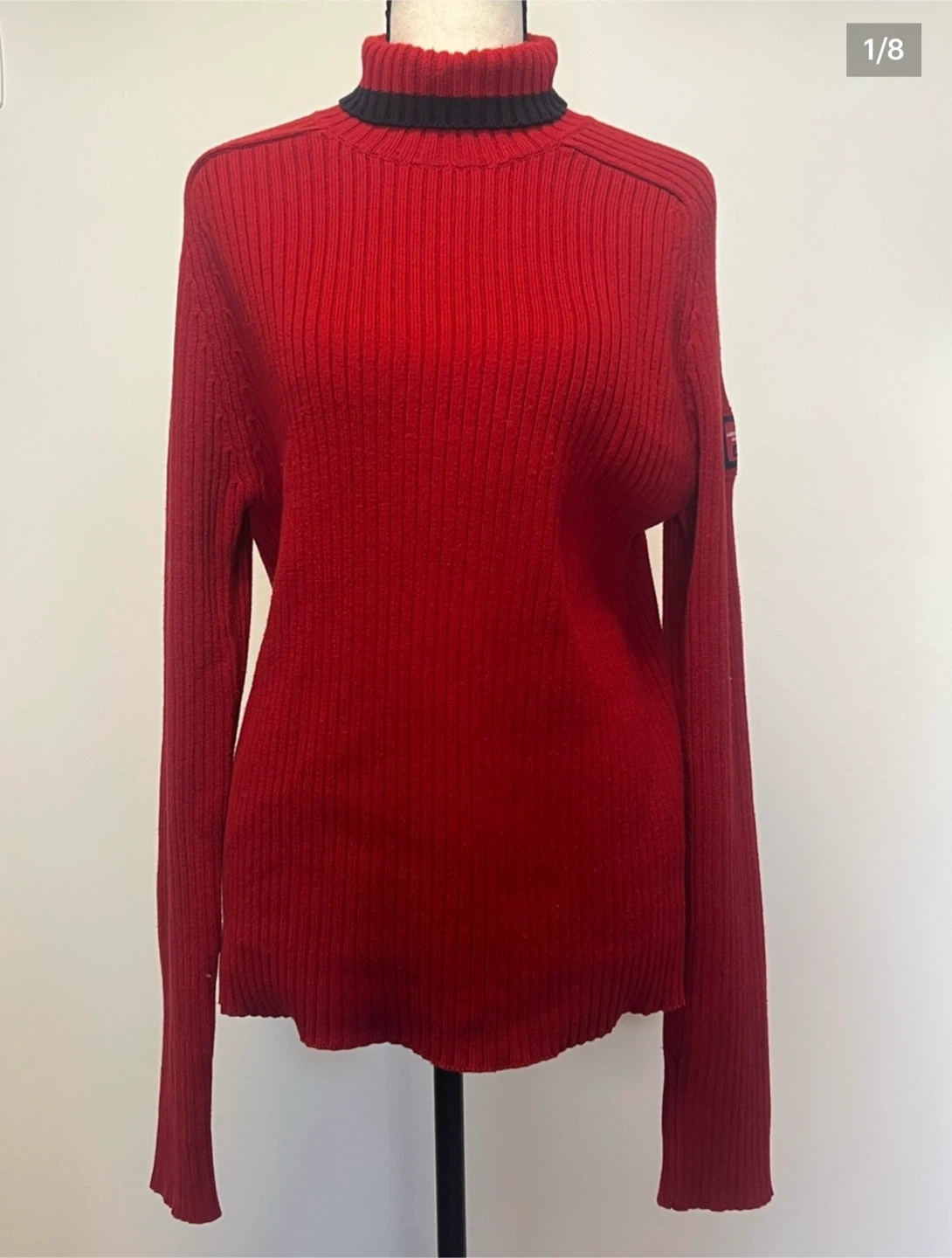 Abercrombie & Fitch Red Turtleneck Sweater