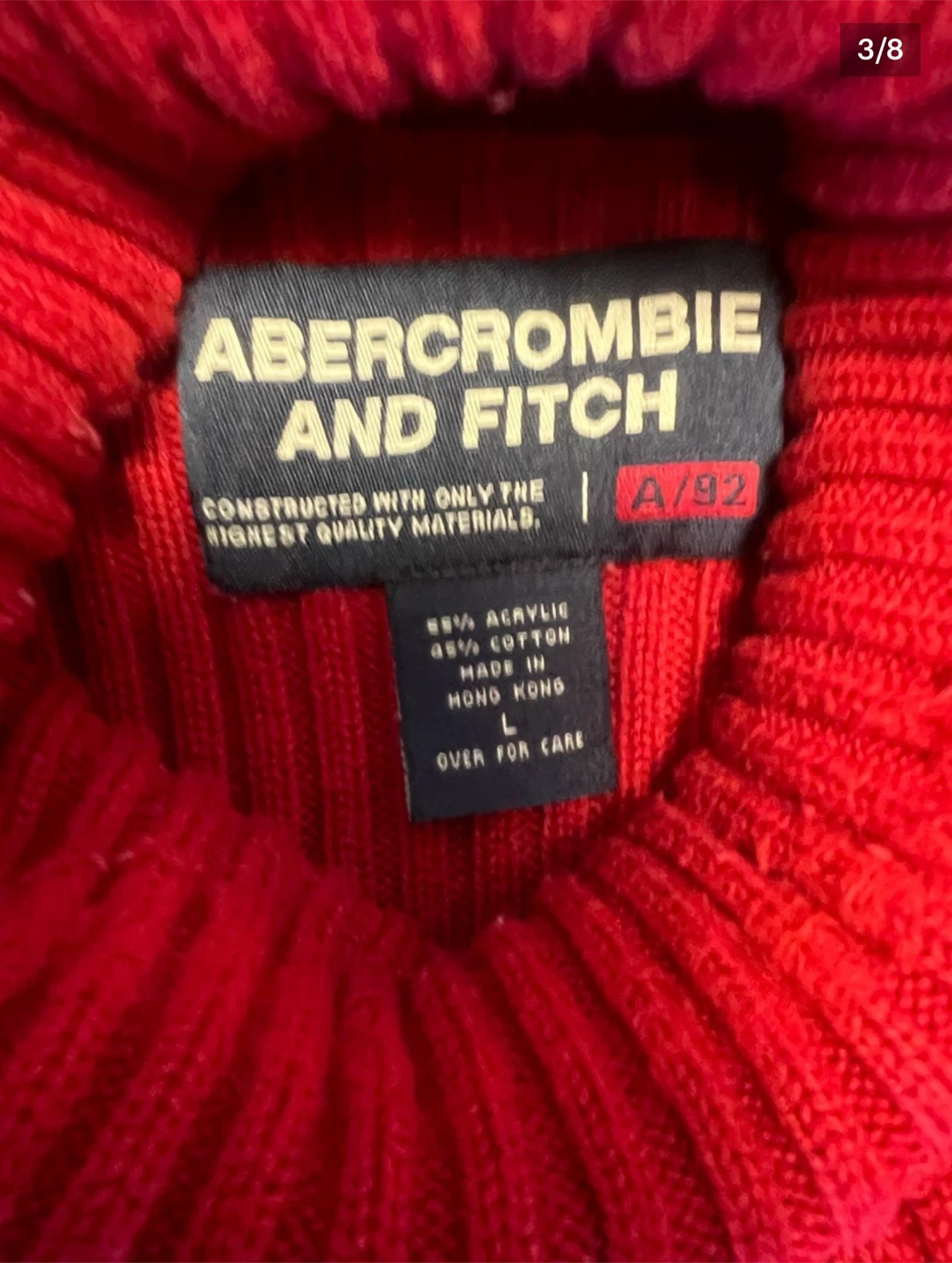 Abercrombie & Fitch Red Turtleneck Sweater - photo 3