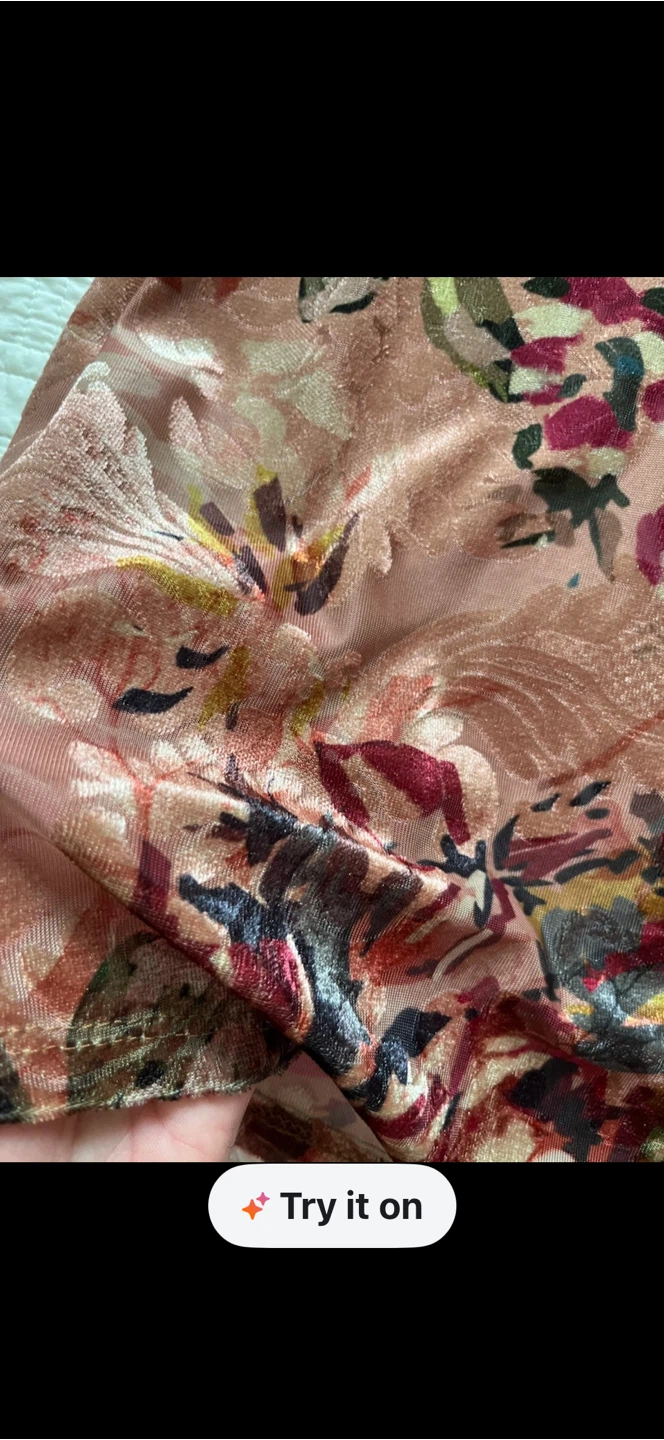 Floral Velvet Burnout Dress - photo 2