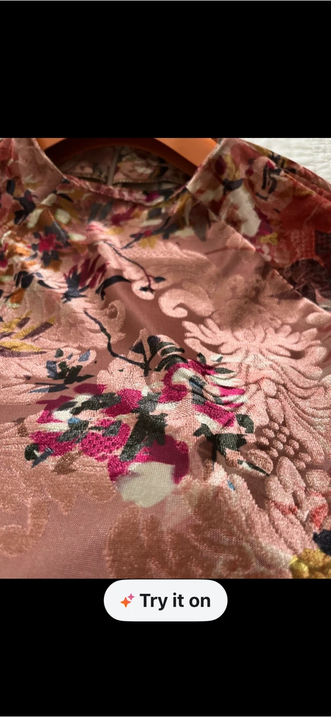 Floral Velvet Burnout Dress - photo 3