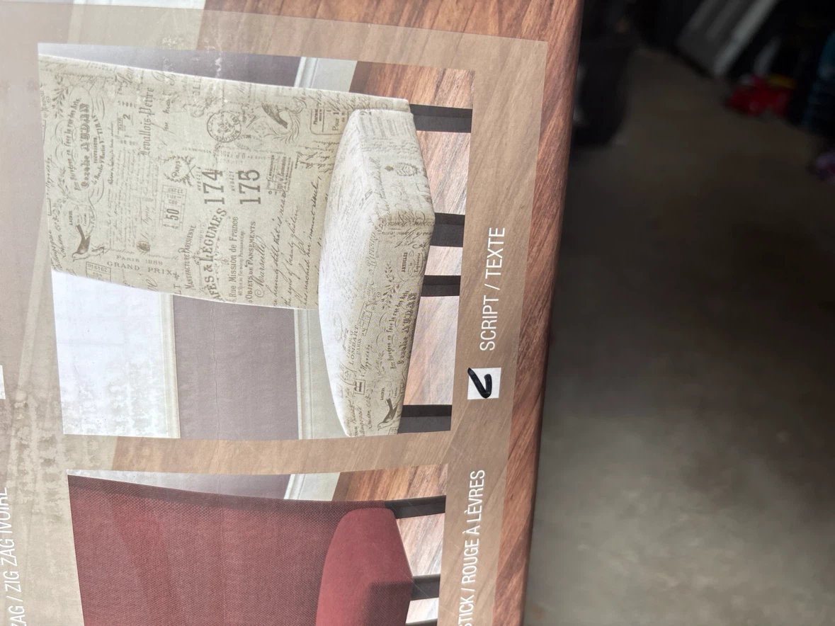 Home Studio Richmond Dining Chair - Script Print - photo 2
