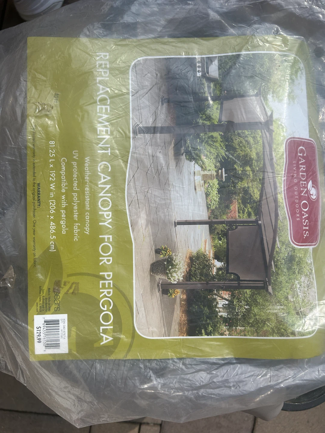 Pergola Replacement Canopy