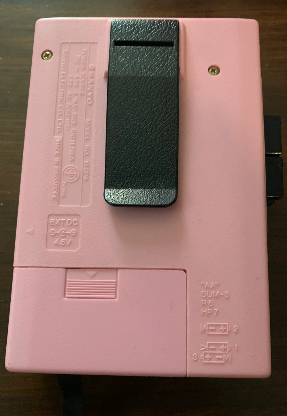 Sanyo MGP9 Pink Stereo Cassette Player - photo 2