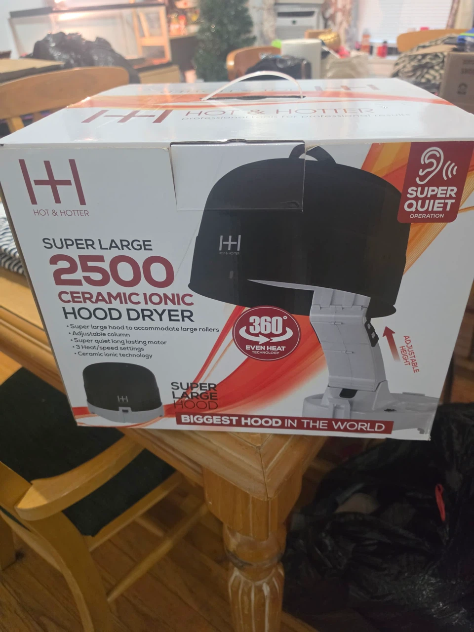 Professional-grade ceramic ionic hood dryer