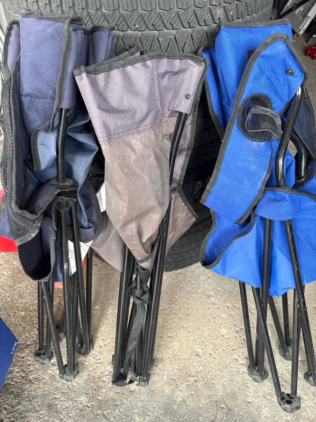 Set of 3 Folding Camp Chairs