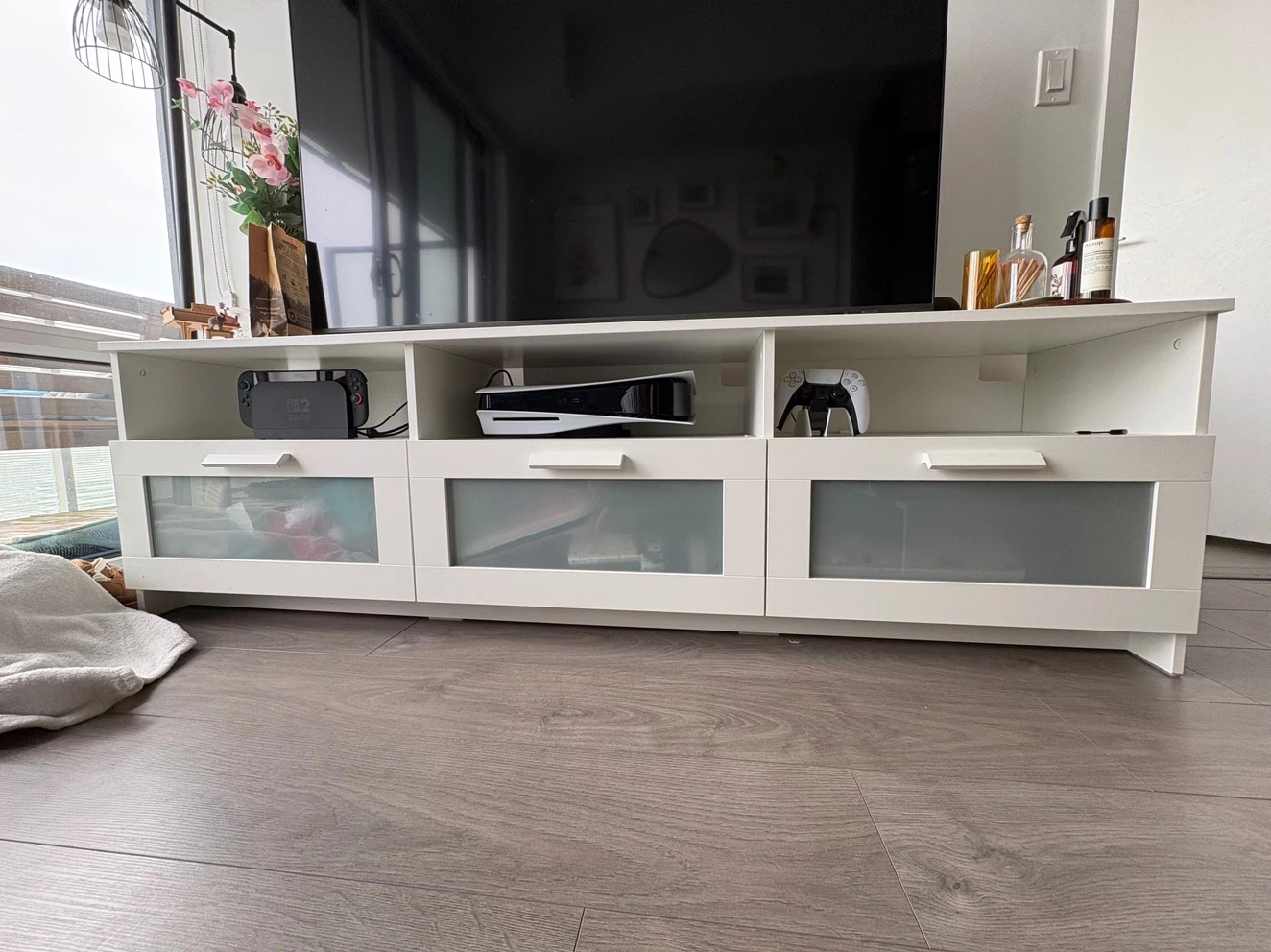 White TV Stand - photo 3