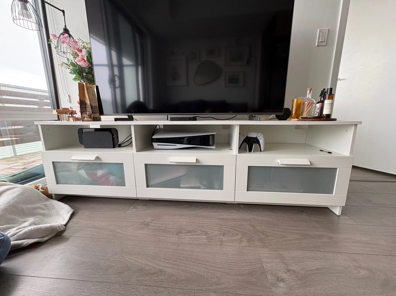 White TV Stand - photo 4
