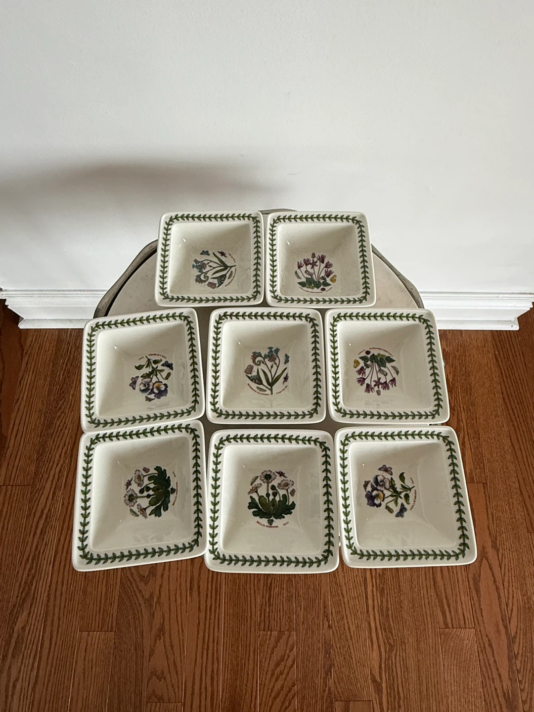 Portmeirion Botanic Garden Square Dishes set of 8