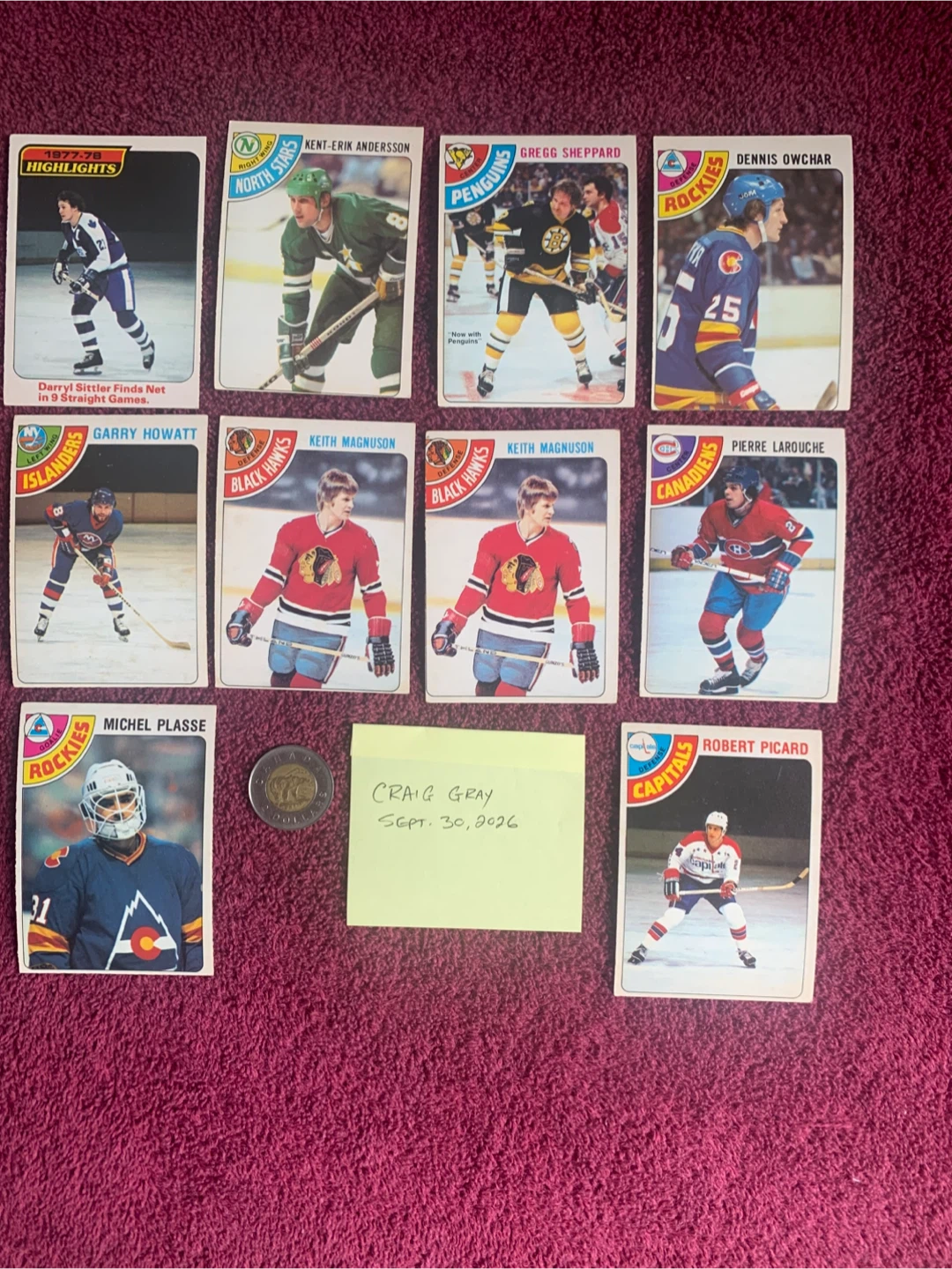 1978-79 O-PEE-CHEE HOCKEY CARDS