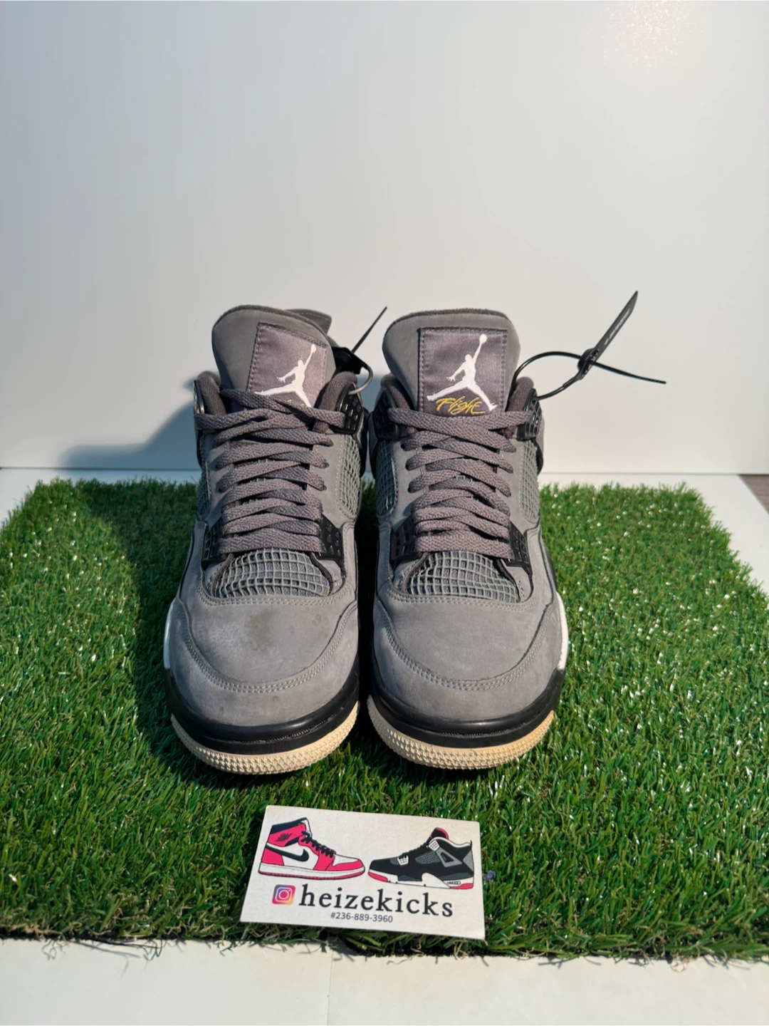 Jordan 4 Cool Grey size 9 - photo 2