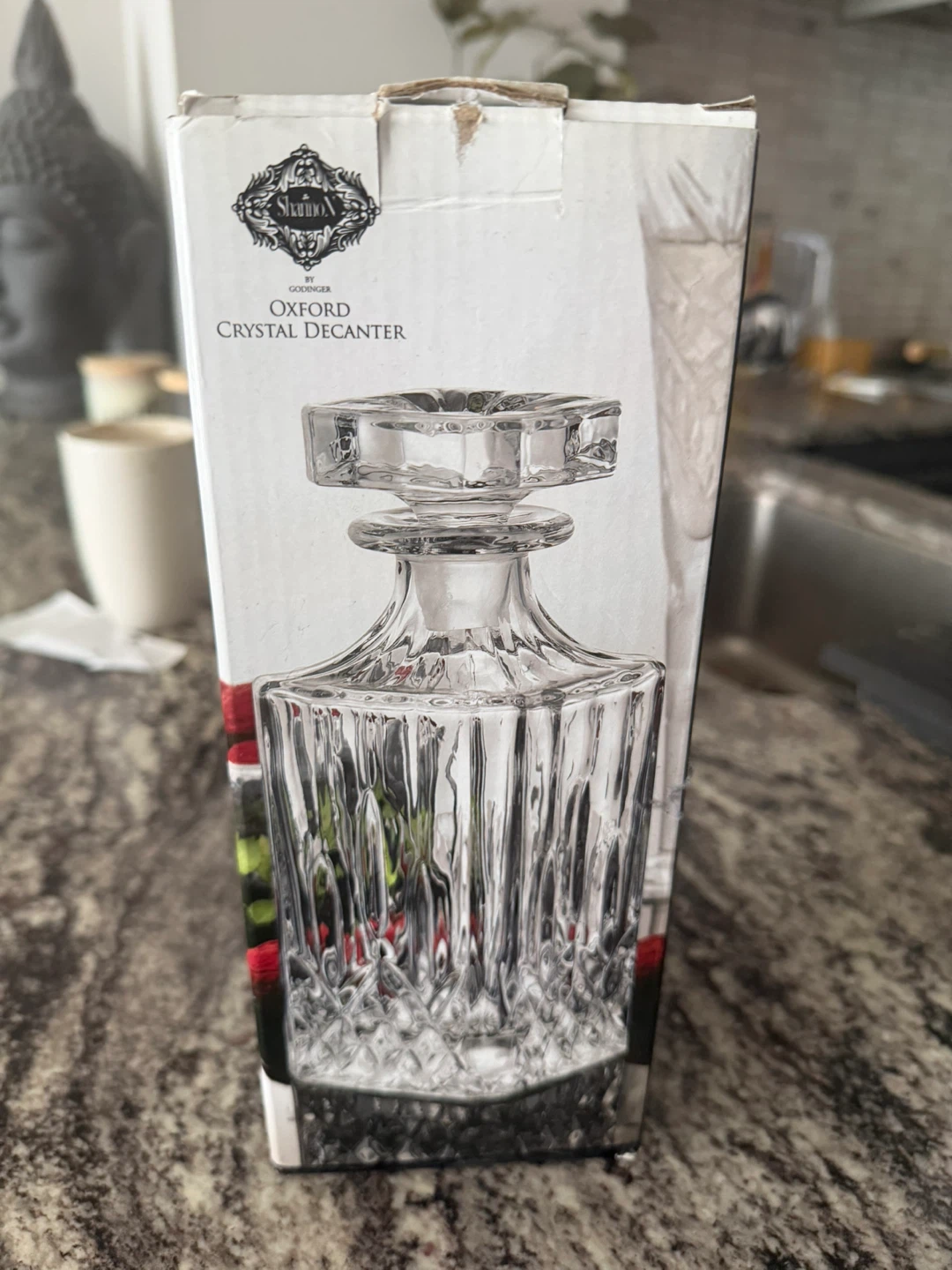 Oxford Crystal Whiskey Decanter with Stopper – Brand New - photo 5