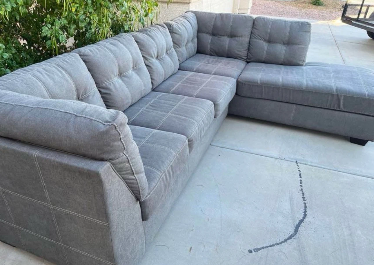 Grey Sectional - Free Delivery - photo 3