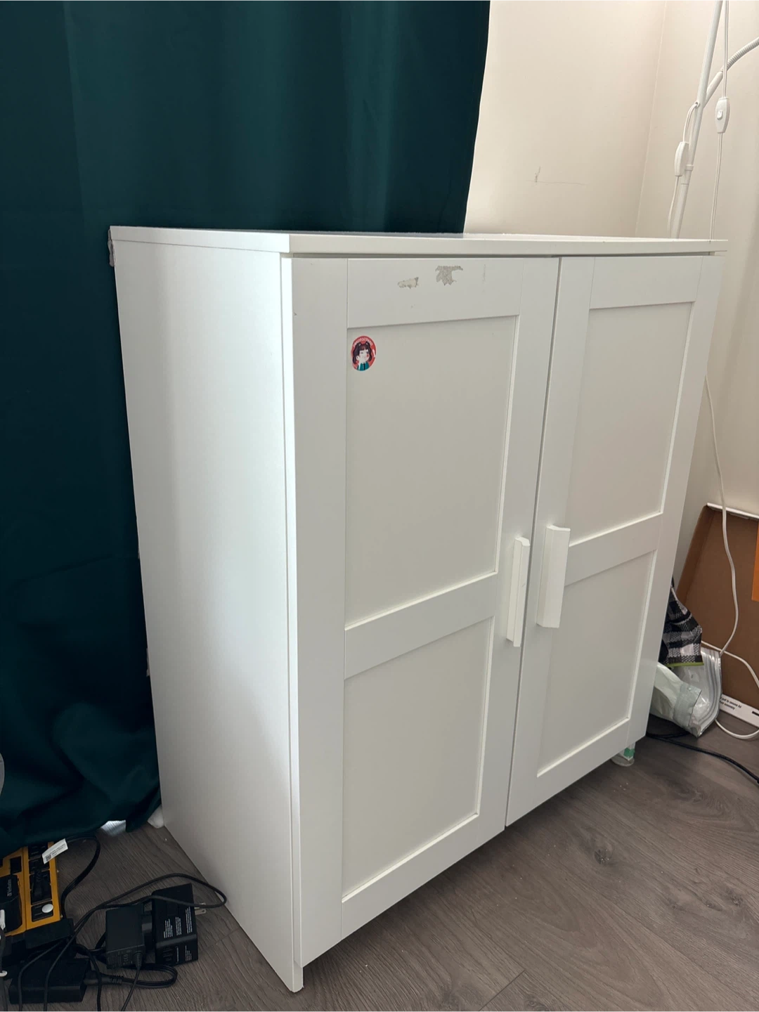 IKEA Brimnes Cabinet with Doors, White - photo 3