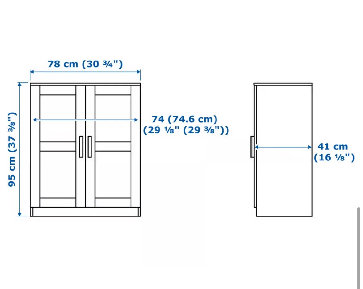 IKEA Brimnes Cabinet with Doors, White - photo 5