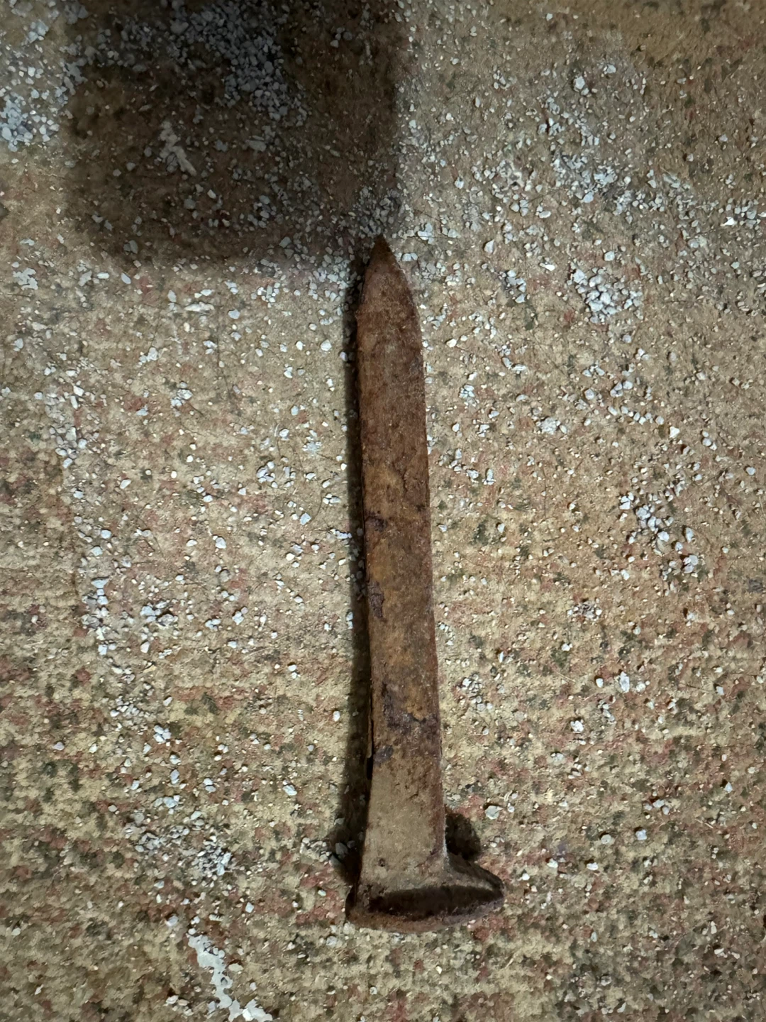 Vintage railway spike