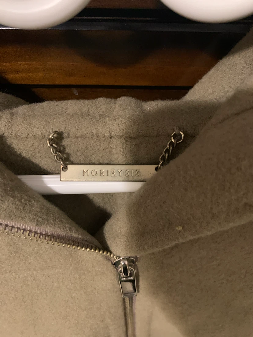 Moribysis Wool Blend Fur Hood Coat - photo 4