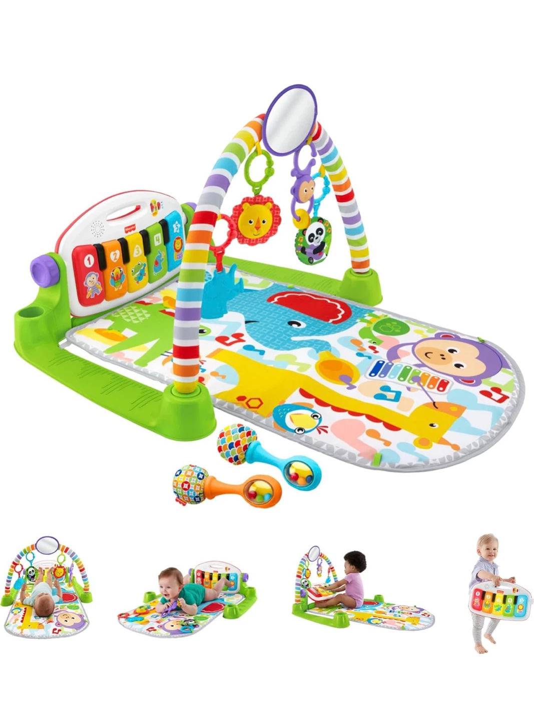 Fisher-Price Deluxe Kick & Play Piano Gym