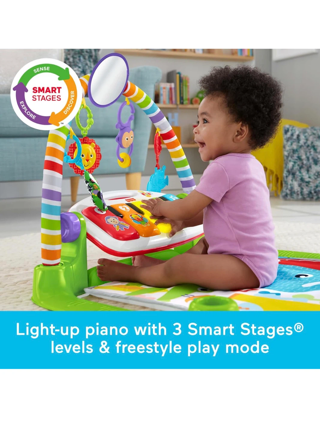 Fisher-Price Deluxe Kick & Play Piano Gym - photo 2