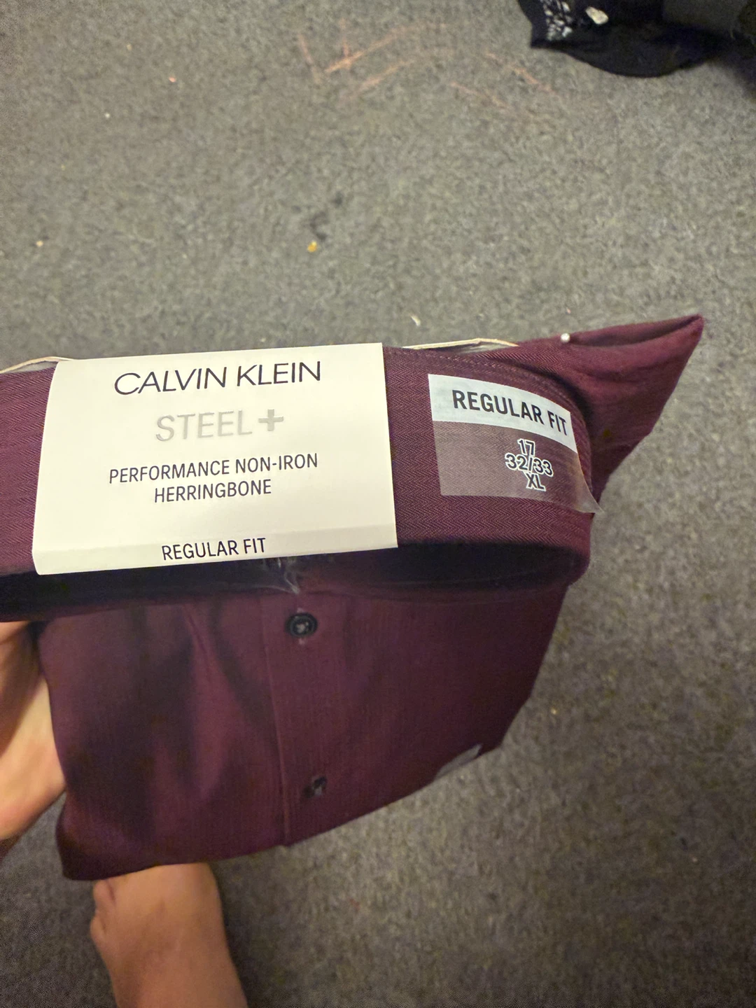 Calvin Klein Steel+ Dress Shirt - Maroon - photo 3