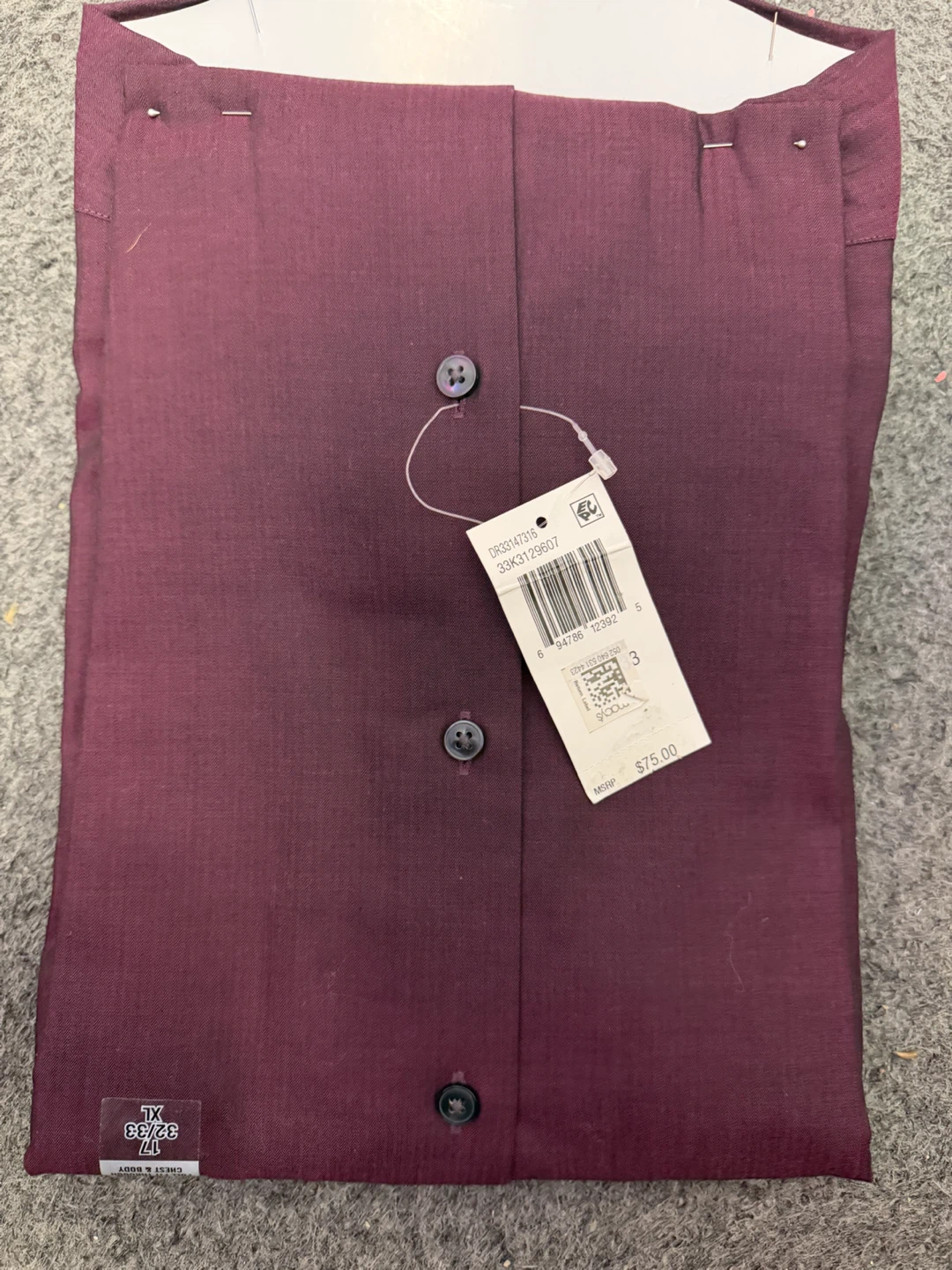 Calvin Klein Steel+ Dress Shirt - Maroon - photo 4