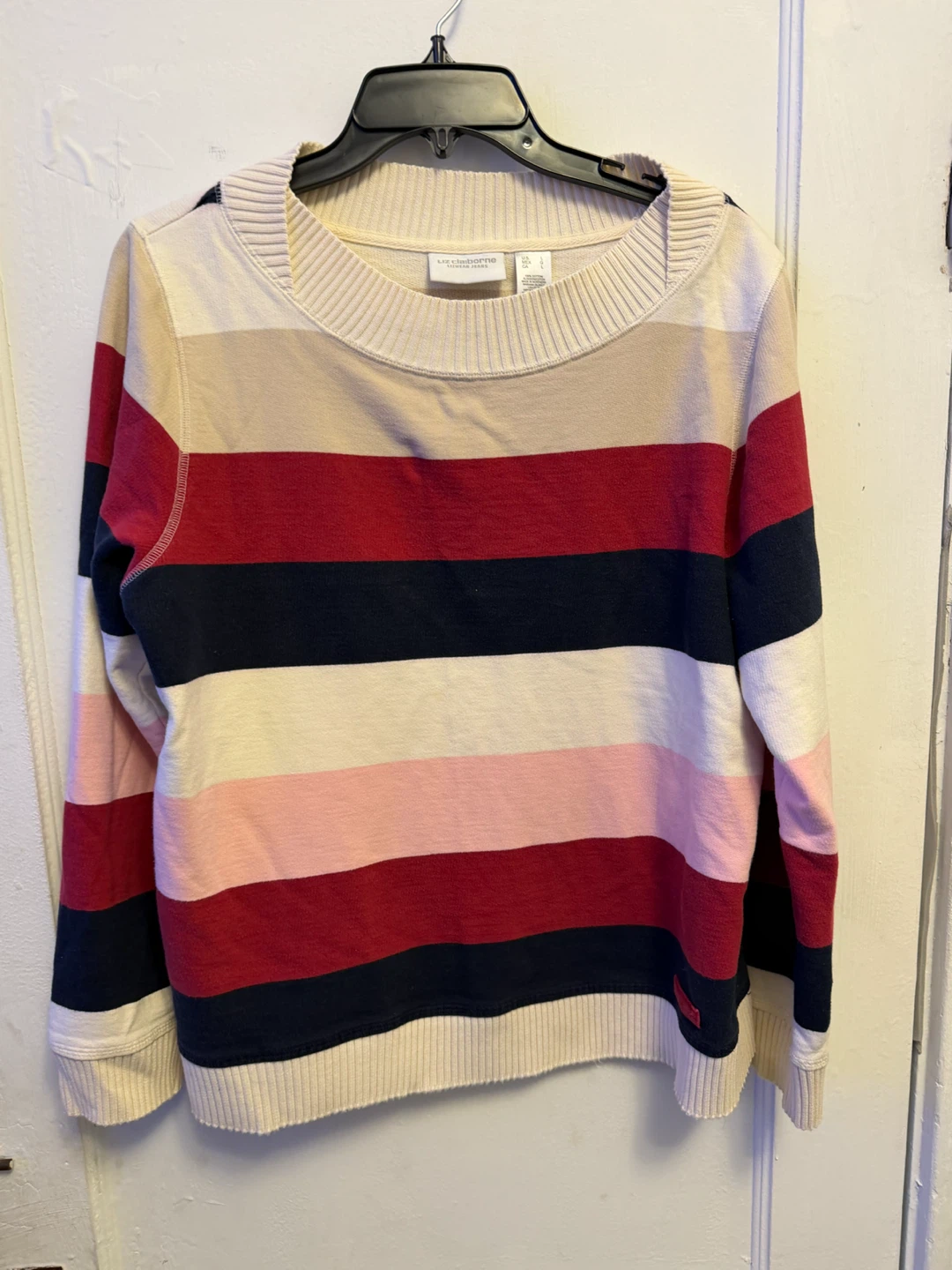 Liz Claiborne Striped Sweatshirt