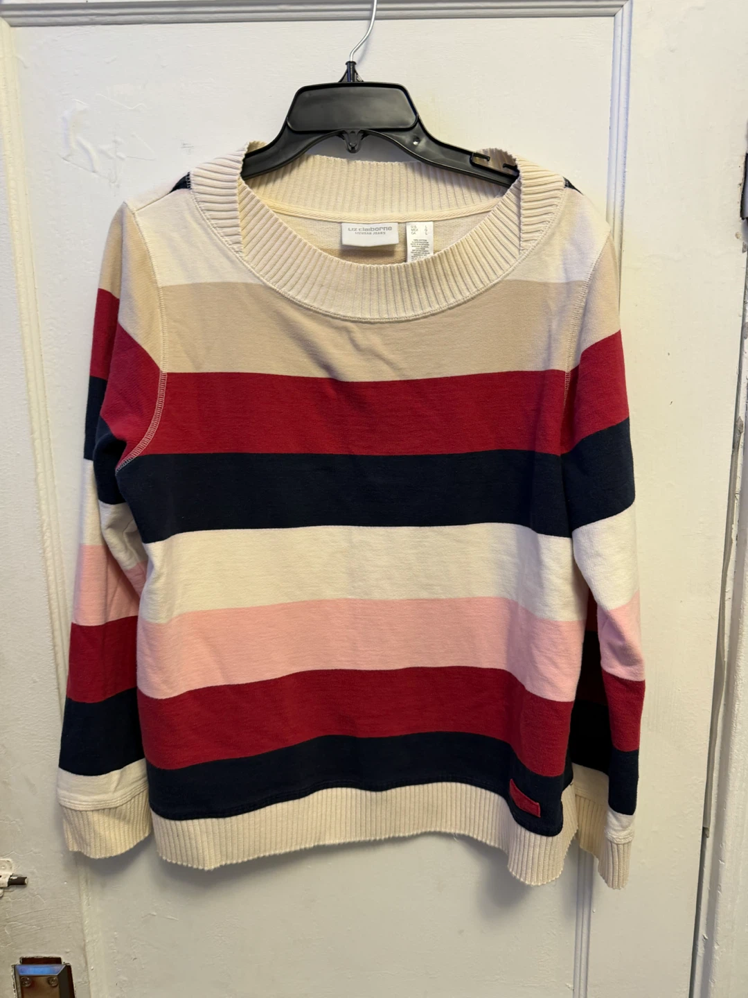 Liz Claiborne Striped Sweatshirt - photo 2