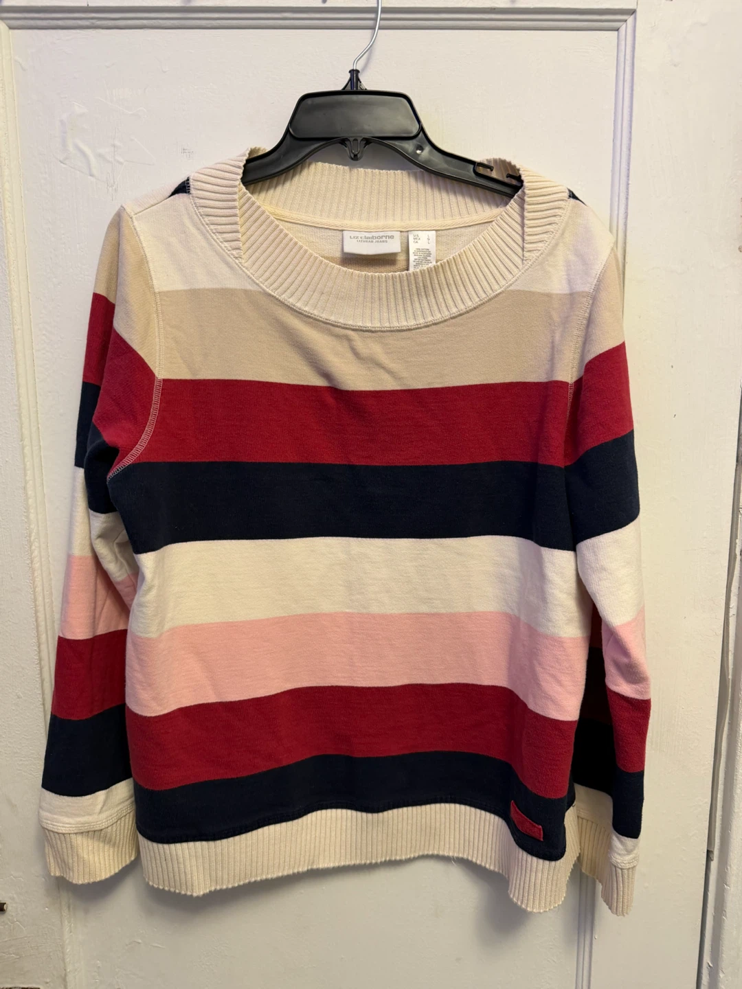 Liz Claiborne Striped Sweatshirt - photo 3