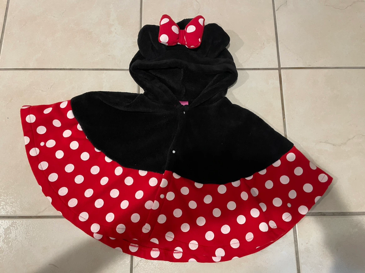 Halloween costume kids girls Disney Minnie Mouse poncho