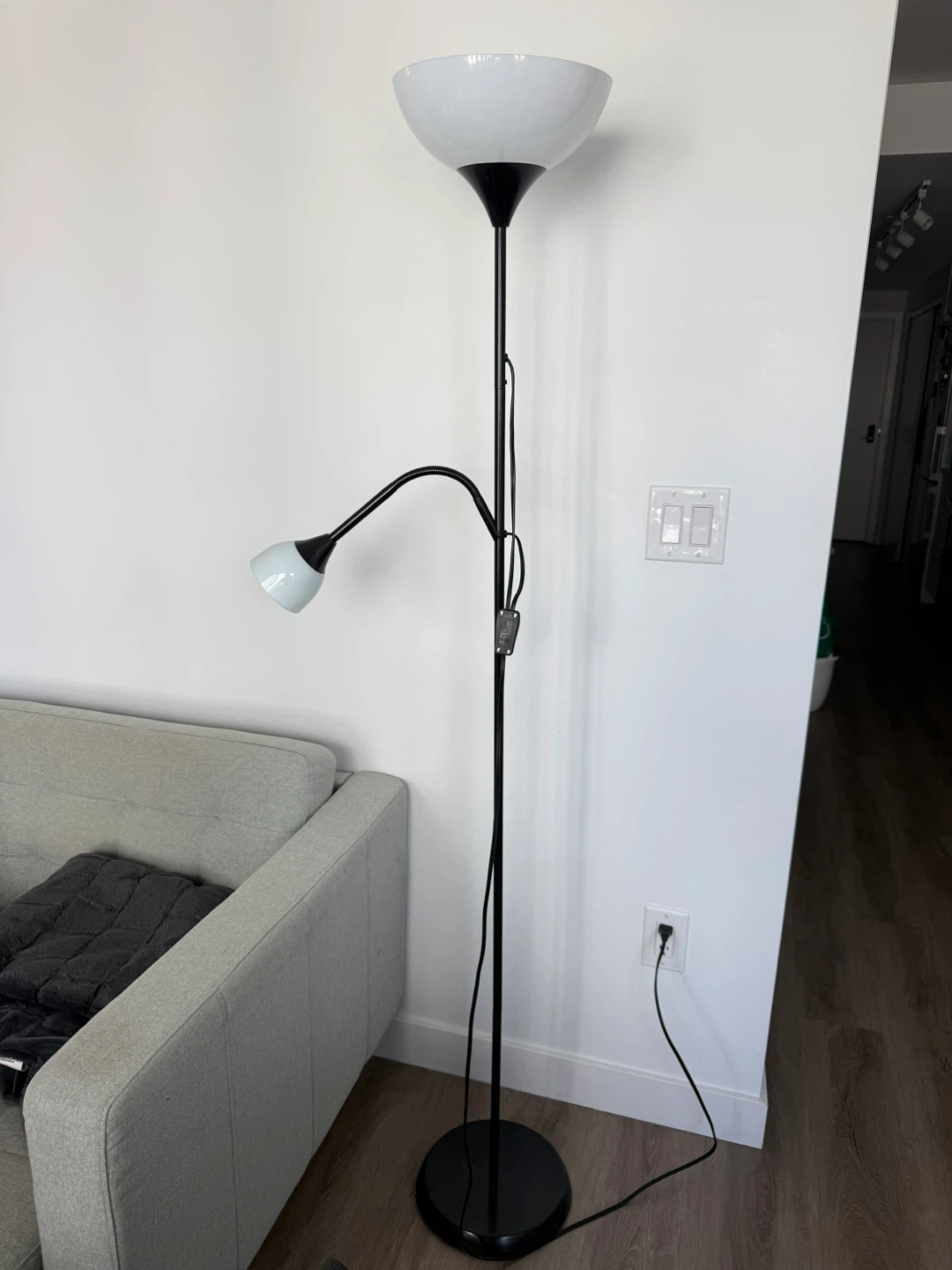 Ikea Floor Lamp with light bulbs included